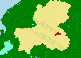 東白川村の位置を示す地図
