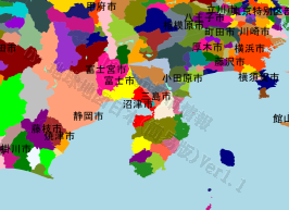 沼津市の位置を示す地図