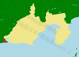 湖西市の位置を示す地図