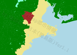 伊賀市の位置を示す地図