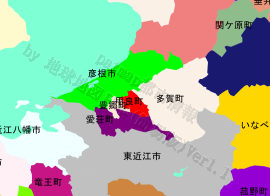 甲良町の位置を示す地図