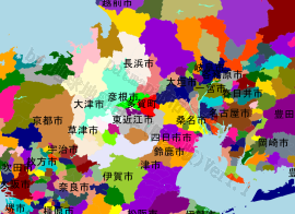 多賀町の位置を示す地図