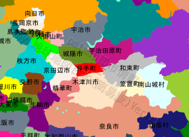 井手町の位置を示す地図