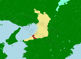 泉佐野市の位置を示す地図