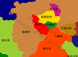 島本町の位置を示す地図
