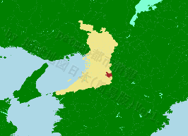 河南町の位置を示す地図