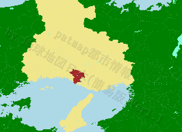 加古川市の位置を示す地図