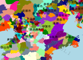 山添村の位置を示す地図