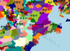 御杖村の位置を示す地図