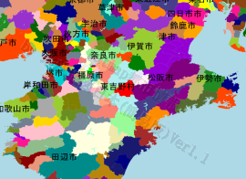 東吉野村の位置を示す地図