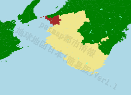 和歌山市の位置を示す地図