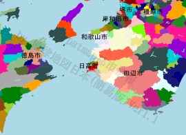 日高町の位置を示す地図