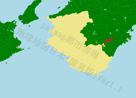 北山村の位置を示す地図