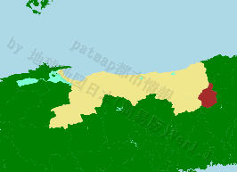 若桜町の位置を示す地図