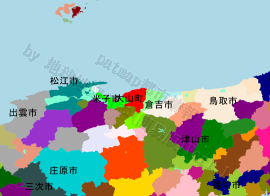 大山町の位置を示す地図