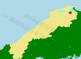 東出雲町の位置を示す地図