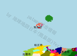 知夫村の位置を示す地図