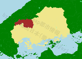 北広島町の位置を示す地図