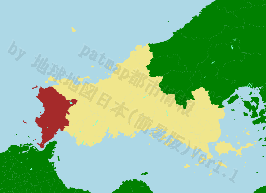 下関市の位置を示す地図