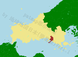 下松市の位置を示す地図