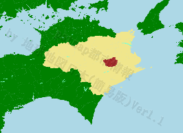 上勝町の位置を示す地図