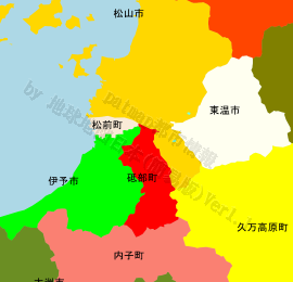 砥部町の位置を示す地図