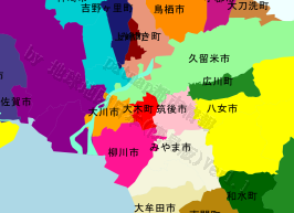 大木町の位置を示す地図