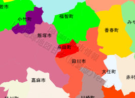 糸田町の位置を示す地図