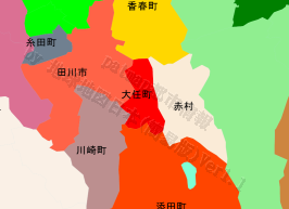 大任町の位置を示す地図