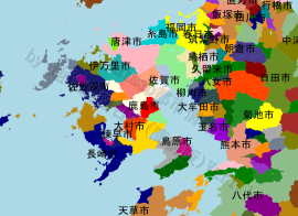 鹿島市の位置を示す地図