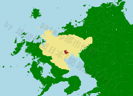 江北町の位置を示す地図