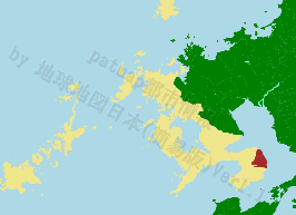島原市の位置を示す地図