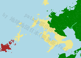 五島市の位置を示す地図