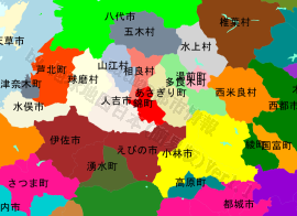 錦町の位置を示す地図