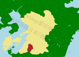 球磨村の位置を示す地図