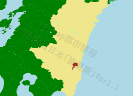 清武町の位置を示す地図