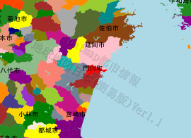 門川町の位置を示す地図