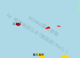 三島村の位置を示す地図