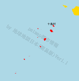 十島村の位置を示す地図