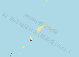 伊仙町の位置を示す地図