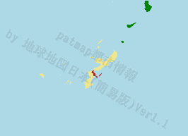 うるま市の位置を示す地図