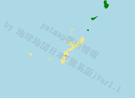 北中城村の位置を示す地図