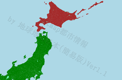 北海道の位置を示す地図
