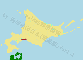 苫小牧市の位置を示す地図