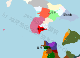 福島町の位置を示す地図