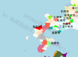 島牧村の位置を示す地図