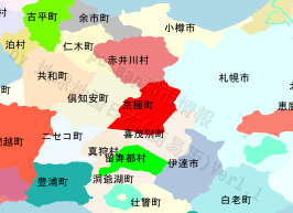 京極町の位置を示す地図