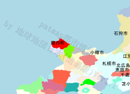 積丹町の位置を示す地図