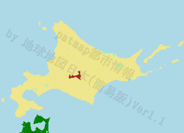 南富良野町の位置を示す地図