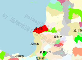 増毛町の位置を示す地図